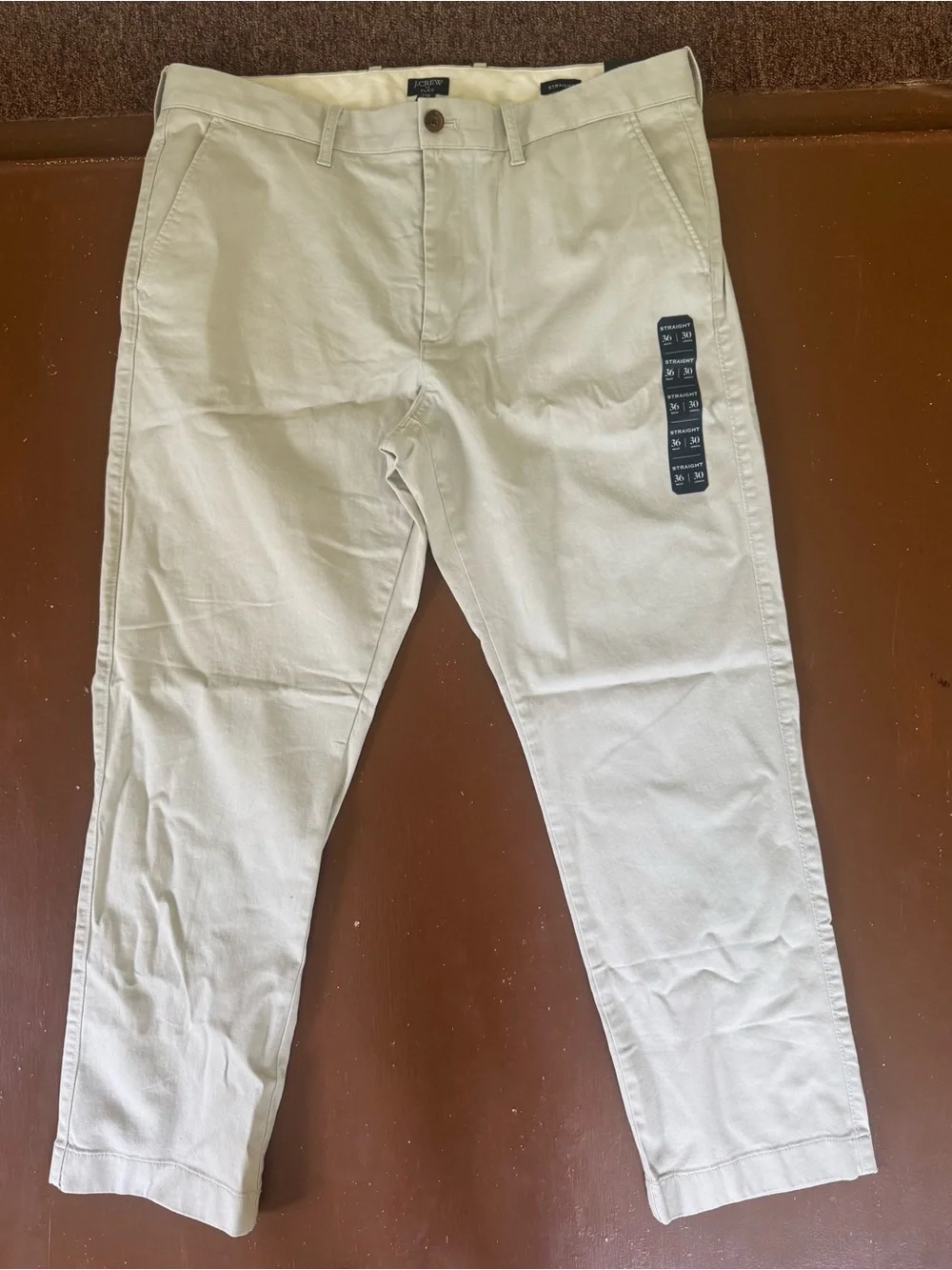 Men’s J. Crew Flex Straight Pants - W36 x L30 color : stone
